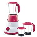 Bajaj GX3702 750 WATTS MIXER GRINDER (3 JARS,WHITE-PINK). 