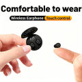 SK31-Mini Portable Wireless Headsets Bluetooth In-Ear Earphone Noise Reduction Earbud Invisible Sleep Headphones With HD Mic.