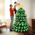 120CM Christmas Tree Standing Balloon Xmas Holiday 4D Inflatable Green Foil Balloons Set 2024 New Year Party Decoration. 