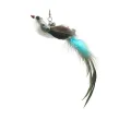 Funny Simulation Bird Interactive Cat Feather Toy with Bell Sucker Cat Stick Toy for Indoor Kitten Play Chase Exercise Cat Toy. 