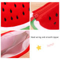 Watermelon Pencil Case Cute Fruit Kawaii Plush Large Capacity Pencil Bag Cosmetics Case For Kids Gift School Suppli Stationery. 