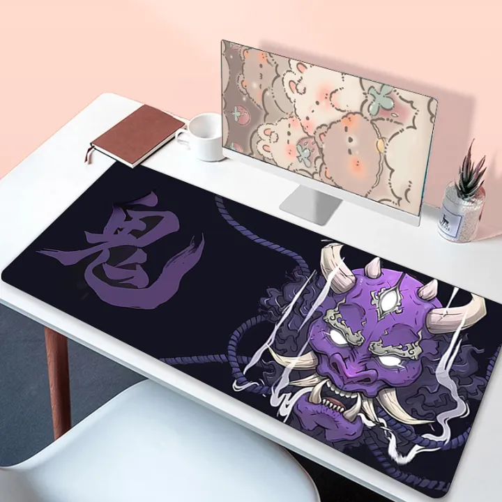 Anime%20Oni%20Mouse%20Pad%20Gamer%20Japanese%20Desk%20Mat%20Large%20Mousepad%20Xxl%20Gaming%20PC%20Accessories%20for%20Computer%20Black%20400X900%20Mouse%20Rug%20Laptop%20-%20Image%204
