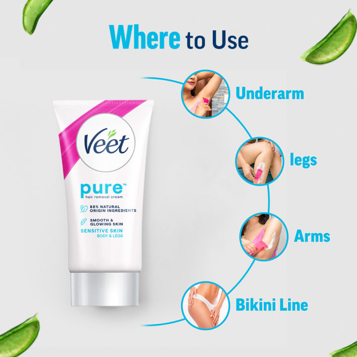 Veet%2030gm%20X%202%20Sensitive%20Skin%20Hair%20Removal%20Cream%20for%20Body%20&%20Legs,%20Freshest%20Smell%20with%20Aloe%20Vera%20Extract%20Leaves%20Skin%20Feeling%20Smooth,%20Moisturized%20&%20Visibly%20Glowing,%20Dermatologically%20Tested%20-%20Image%206