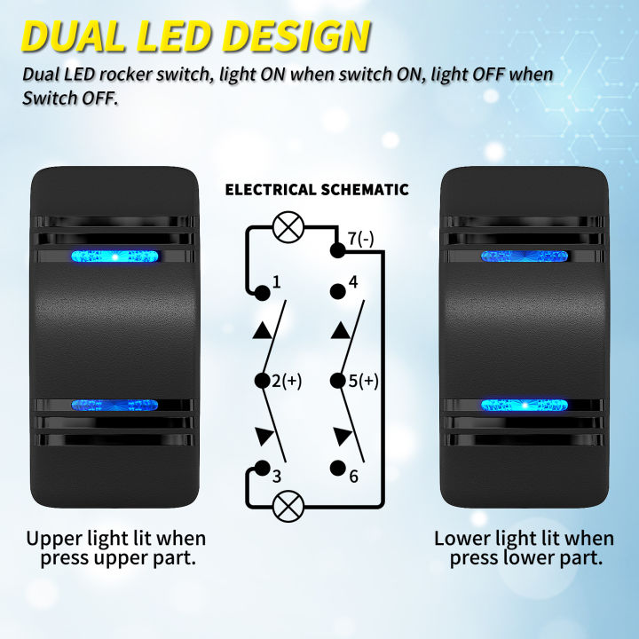 Marine%20Rocker%20Switch%2012V%2020A%203%20Position%20ON%20Off%20ON%20Latching%20DPDT%207%20Pin%203%20Way%20Car%20Toggle%20Switch%20Blue%20LED%20Light%20with%20Wire%20-%20Image%203