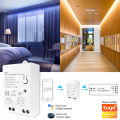 Mini Tuya WiFi LED Lights Dimmer Controller AC 100-240V 0/1-10V Smart Home APP Wireless Control Voice for Alexa  Home. 
