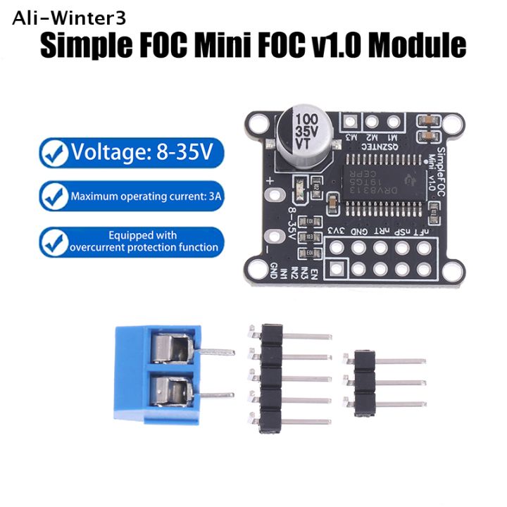 Simple FOC Mini DRV8313 Module DC Brushless Motor Driver Board SVPWM ...