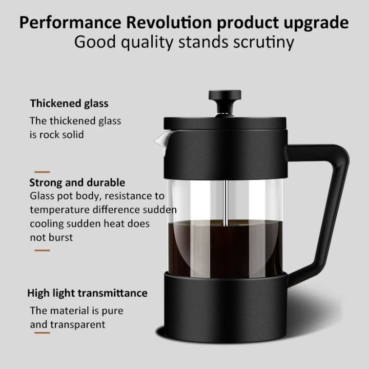 350/600/1000ML%20French%20Press%20Coffee%20Maker%20Pot%20Thickened%20Borosilicate%20Glass%20French%20Press%20Coffee%20Maker%20Multifunction%20Hand%20Punch%20Pot%20-%20Image%203