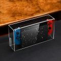 Display Box Host Dust Cover for Nintendo Switch NS Game Console Dock Protective Case Acrylic Hard Covers Switch Oled Accessories.