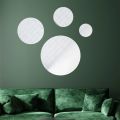 Acrylic Mirror Stickers Self Adhesive Wall Decor Stickers Decorative Small Circle Mirror Decals DIY for Hallway Wall Decor. 