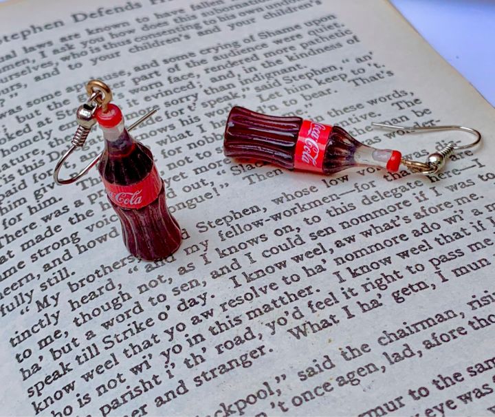 Coca Cola Earrings Coke Drop Earrings