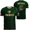 MEXICO Flag 3D Print Sport Quick-dry Breathable Men T-shirt Outdoor Football Jersey Team Short-sleeve Parent-child Top Clothing.