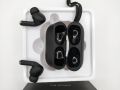 TWS Air Pro Matte Black Wireless Earbuds - ANC Noise Reduction Bluetooth Headphones. 