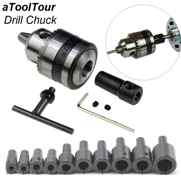 Mini Electric Drill Chuck Threaded Clamp 0.6mm6mm B10 Mount Taper
