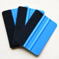 Car Vinyl Wrap Film Squeegee Scraper Foil Wrapping Suede Felt Scraper Auto Car Styling Sticker Window Tint Tools Cleaning Blue. 