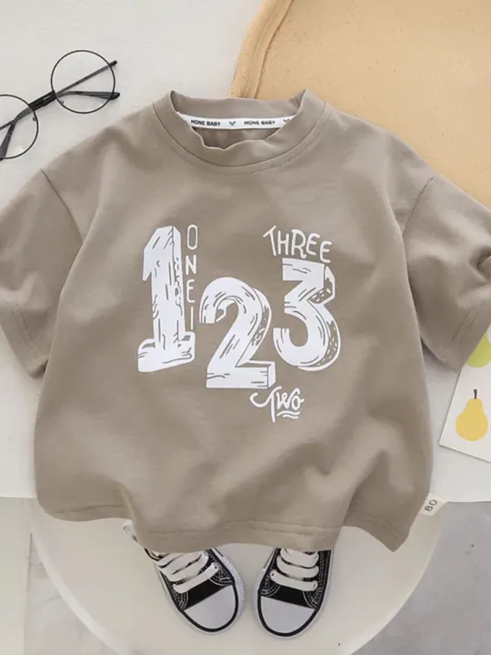 Baby%20Boy%20Girl%20Short%20Sleeve%20Crewneck%20T-Shirt%20Solid%20Cotton%20Jersey%20Short%20Sleeve%20Tee%20for%20Summer%20Wear%20Newborn%20Unisex%20-%20Image%203