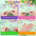 556Pcs/Set Multi Color Polymer Clay Beads And Letter Beads For DIY Bracelets Keychains Jewelry Making Craft Supplies. 