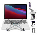 3 in 1 Aluminum Alloy Laptop Stand Adjustable Magnetic Phone Holder Tablet Stand Heat Dissipation Notebook Support For Macbook.