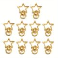 15PCS Metal Swivel Lobster Claw Clasps Star/Moon Snap Hook Swivel Lanyard Clip DIY Supplies Jewelry Making Keychain. 