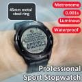 Digital Sport Stopwatch Multifunction Soccer Referee Timer Chronometer LCD Backlight 100 Group Memory Profession Athletic Watch.