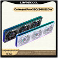 LOVINGCOOL Coherent Pro-360/240/120 ARGB digital display PC fan computer case Siamese Building block fan Integration. 