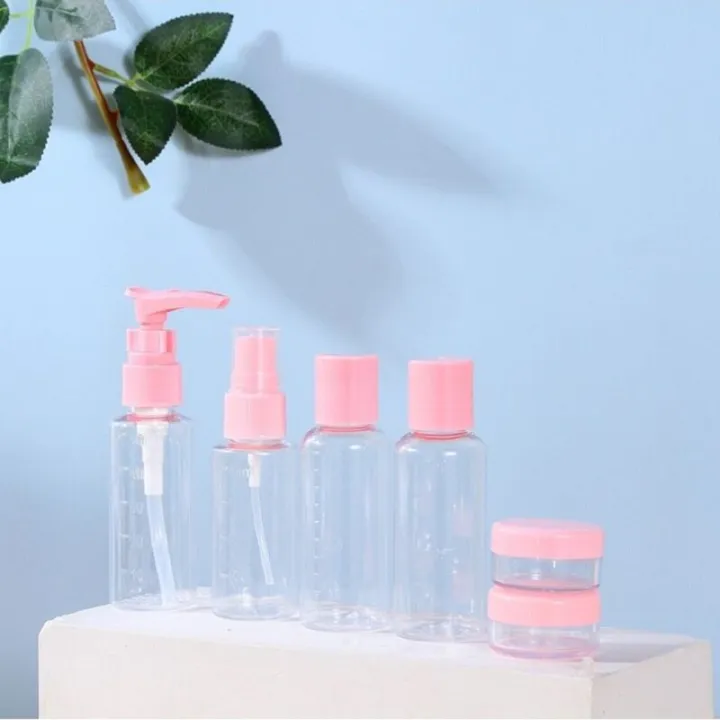 Travel%20Separate%20Bottle%20Set%20Press%20Type%20Spray%20Bottle%20Transparent%20Seven%20Piece%20Set%20Portable%20Small%20Sample%20Bottle%20Cosmetics%20Travel%20Set%20-%20Image%202
