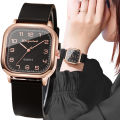 Fashion Square Women Watches Casual Silicone Strap Quartz Watch for Girls Clock Reloj Mujer.