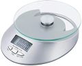 KE-4 Electronic Digital LCD Kitchen Scales Multifunction Food Scale with Tare Function, 11 lb 5 kg, Silver. 