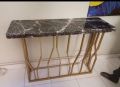 Console table with marble style wooden top/ Entryway table/ Living room table/ Console side table. 