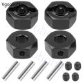 Metal 12mm Wheel Hex Hub Drive Adapters with Pins Screws for 1/10 Arrma Senton Granite Typhon Vorteks 3S Big Rock RC Car. 