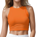 Yoga Vest Women Gym Sports Black White Crop Tops Seamless Streetwear Knit Workout BreathableTank Top Female Without Pads. 