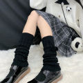 Japanese Style Winter Warm Socks Lolita Warm Leg Knitted Socks  Wool Ball Knitted Foot Covers Leg Warmers With Balls For Women. 