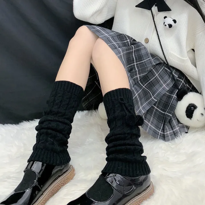 Japanese%20Style%20Winter%20Warm%20Socks%20Lolita%20Warm%20Leg%20Knitted%20Socks%20%20Wool%20Ball%20Knitted%20Foot%20Covers%20Leg%20Warmers%20With%20Balls%20For%20Women%20-%20Image%204