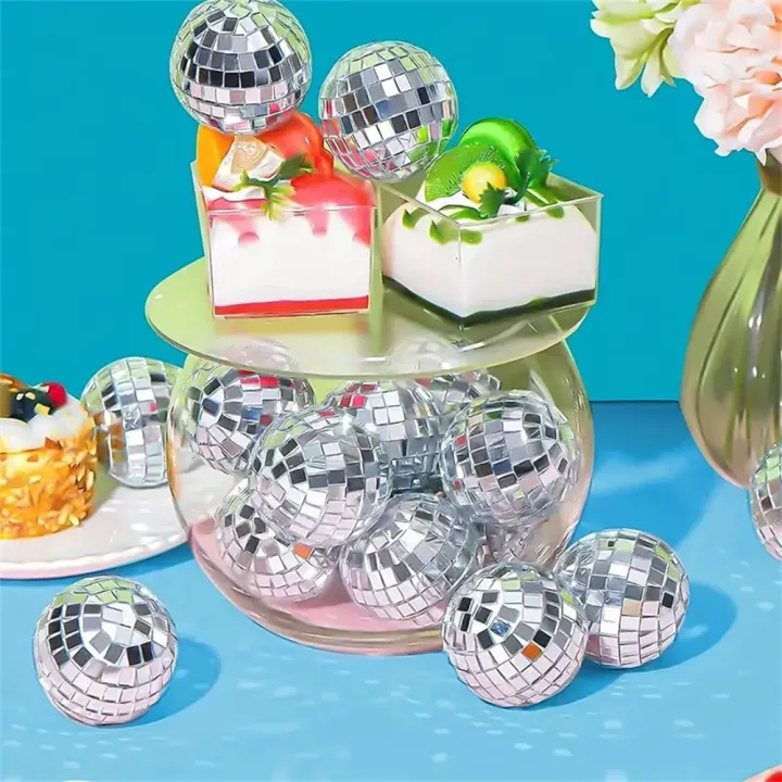 10pcs%20Mini%20Disco%20Ball%20Ornaments%20Reflective%20Glass%20Silver%20Baubles%20for%20Mardi%20Gras%20Disco%20Party%20Decor%20Sparkling%20Christmas%20Tree%20Gift%20-%20Image%203