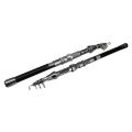 DEUKIO Portable Telescopic Travel Fishing Rod Carbon Fiber Spinning Rod 1.8M-2.7M Rock Fishing Pole with Reel Seat for Carp. 