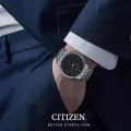 New Stainless Steel Watch Chain Quartz Analog Luxury Wrist Watches For Men Gents Boys Black White. 