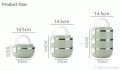 TIFFIN / LUNCH BOX ROUND SHAPED SINGLE LAYER INSULATED STAINLESS STEEL. 