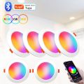 Tuya Smart LED Downlight Bluetooth Recessed Led Spot Lights 10/15W AC85-265V RGB+CW+WW APP Control Works With Smart Life lightify. 