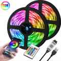 DC5V RGB LED Strip Light 1/2/3/4/5/10M USB 24key Bluetooth Remote Control Flexible Lamp Tape For TV Background Home Decor. 