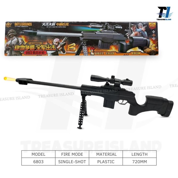 AWM - Sniper Rifle High-Performance Airsoft Gun with 6mm Bullets, PUBG Toy Guns for Kids -  Military Style Realistic Tactical Gel Blasters, Spring-powered Pull-back Trigger Action, Outdoor Play, Shooting Gun Toy, BB Guns for Adults Kids Boys Girls