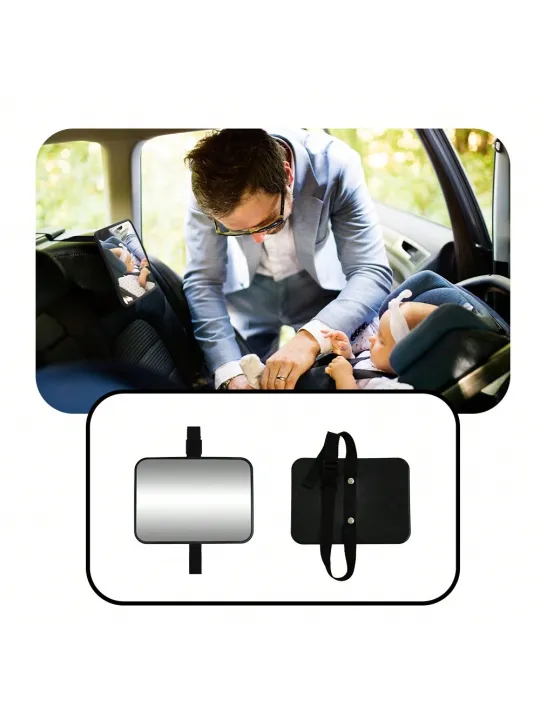 1pc%20Shatterproof%20Baby%20Car%20Mirror%20Car%20Safety%20Seat%20Rearview%20Mirror,%20Easy%20Install,%20Universal%20Fit%20-%20Image%203