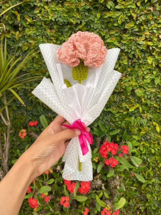 Handmade mini crochet flower bouquets (Customization available)