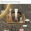 Washroom product storage organizer wall hanging organizer wall decor. 
