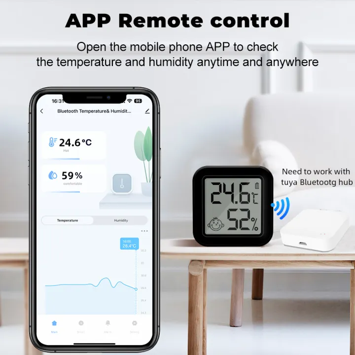 ONENUO%20Tuya%20Bluetooth%20Temperature%20Humidity%20Sensor%20Mini%20LCD%20Digital%20Display%20with%20APP%20Remote%20Control%20Thermometer%20Hygrometer%20Black%20-%20Image%202