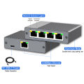 Gigabit Ethernet Switch 1 to 4 RJ45 Splitter, 1000Mbps 4 Port LAN Network Adapter Internet Hub.