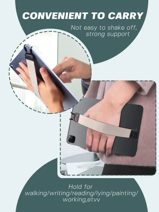 2PCS%20Tablet%20Stand%20Holder%20for%20iPad%209.7/10%20inch%20Generic%20Hand%20Strap%20Leather%20Handle%20Grip%20Security%20Hand-Strap%20for%20iPad/Xiaomi/Samsung%20-%20Image%206