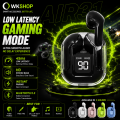 WKSHOP Air 31 Transparent Wireless Earbuds Bluetooth 5.3 TWS Earphones HD Bass Stereo Sound ENC Noise Reduction Gaming Handsfree Touch Control Long Battery Life Charging Case Low Latency Compatible with Android iOS Smartphones Music Ear Buds. 