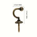 8pcs Wall-Mounted Curtain Holder Window Tassel Rack Clothes Coat Towel Rack Durable Home Decorative Hooks.