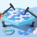 Save Penguin Knocking Ice Toy, Ice Breaker Knocking And Disassembling Wall Board Game Novelty Game Interactive Toy.