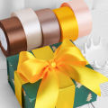 22meters/Roll 4cm Satin Ribbons Crafts Bow DIY Gift Wrap Wine Red Orange Yellow Green Blue Purple Black Gray Gold White Ribbons. 