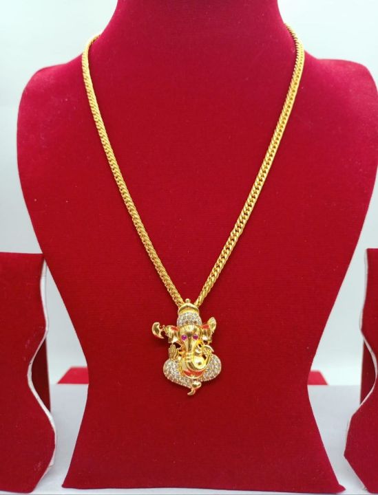 Ganesh%20Locket%20With%20Gold%20Plated%20Chain%20-%20Image%202
